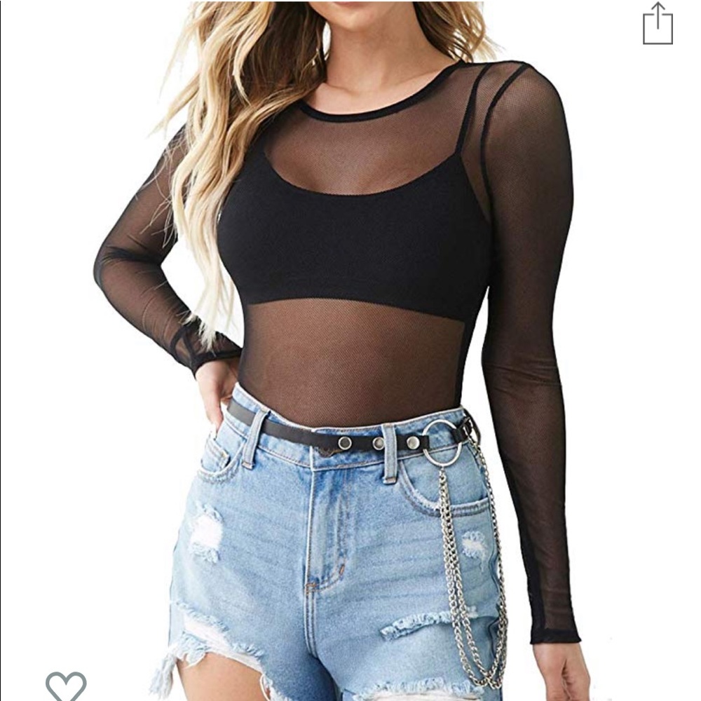 Vince Camuto Mesh bodysuit